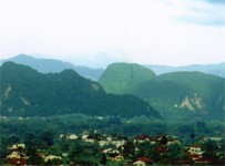 scarred hills