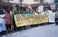demo in ipoh, malaysia