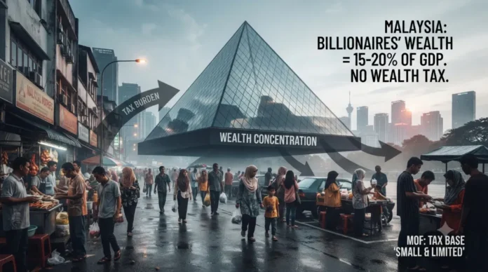 wealth concentration and no progressive taxation