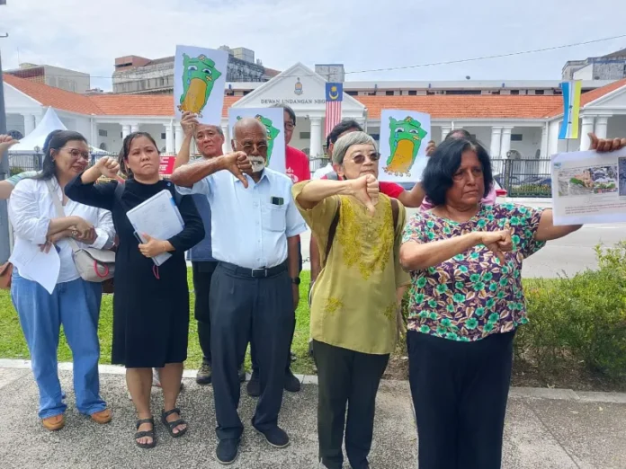 Paya Terubong landslide NGO protest